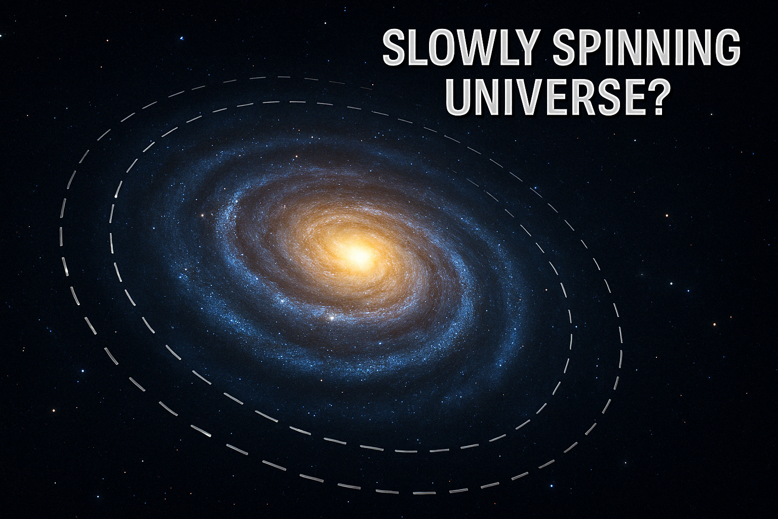 A Slowly Spinning Universe