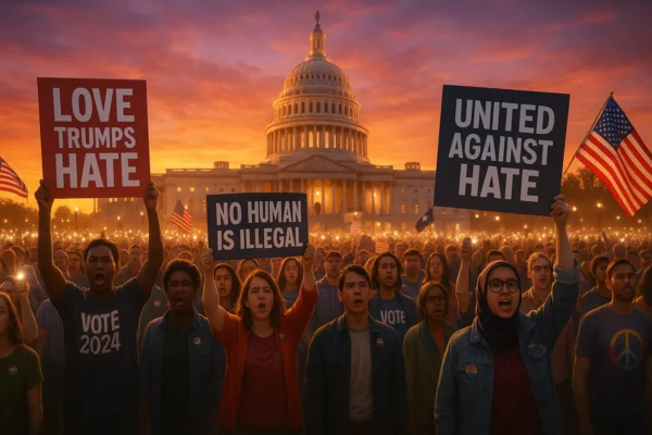 Hate never made any nation great: Thousands rally across US in 2024, protest surges against Trump’s divisive policies