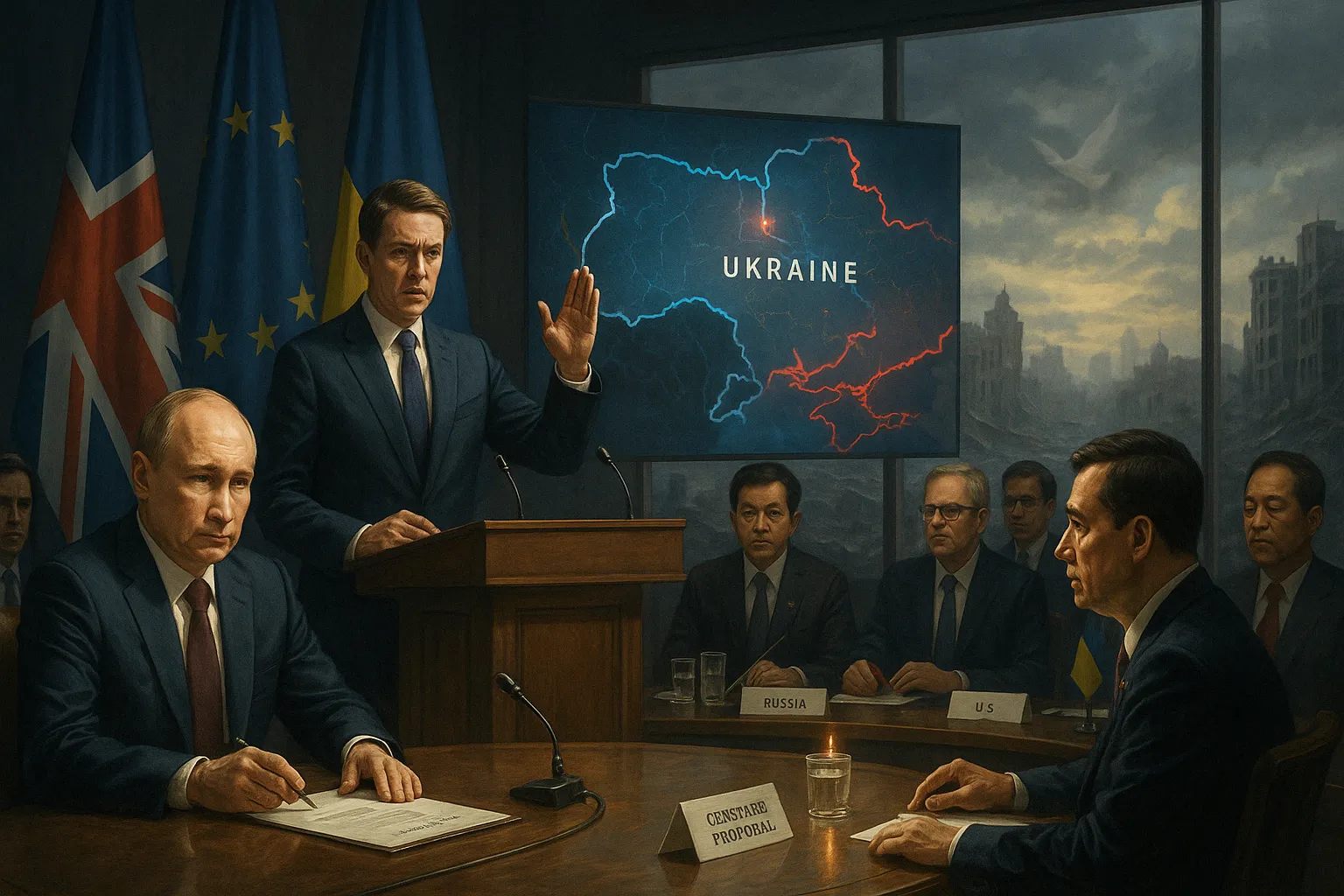 Britain Presses Russia for Immediate Full Ukraine Ceasefire During Critical 2024 Peace Talks