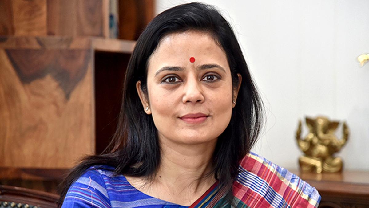 A formal portrait of Mahua Moitra from her early political career with the Trinamool Congress, representing her transition from finance to politics